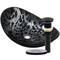 Novatto TARTARUGA Oval Glass Vessel Bathroom Sink Set, Matte Black NOHP-G012-8031MB - alternate 1